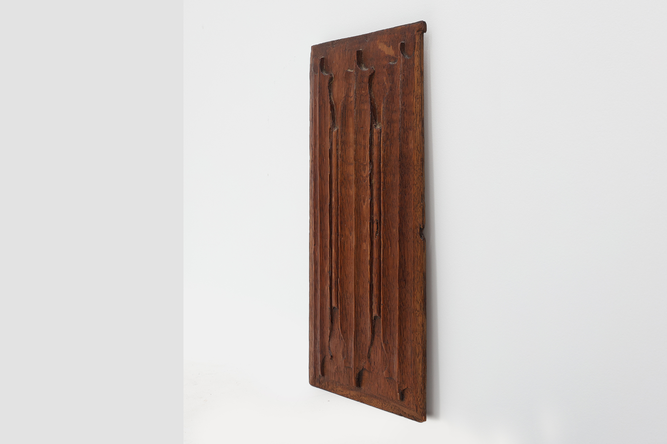 Carved oak Gothic linenfold panel, Flanders, ca. 16th centurythumbnail